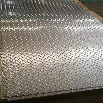 ASTM SUS 201 316L Stainless Steel Plate Checkered Anti Slide SS Sheet 1540mm