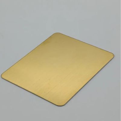 Champaign Gold Stainless Steel Sheet Coil Decorative 0.1mm For Wall Panel 304 316 316L