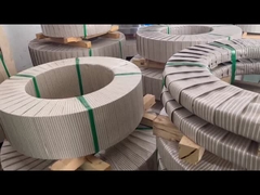 Que tamanho é tira de aço inoxidável?